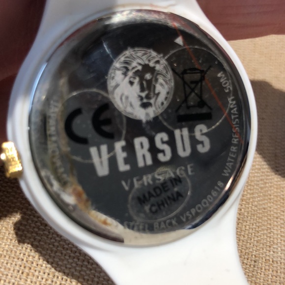 Versus By Versace Accessories Versus Versace Fire Island White